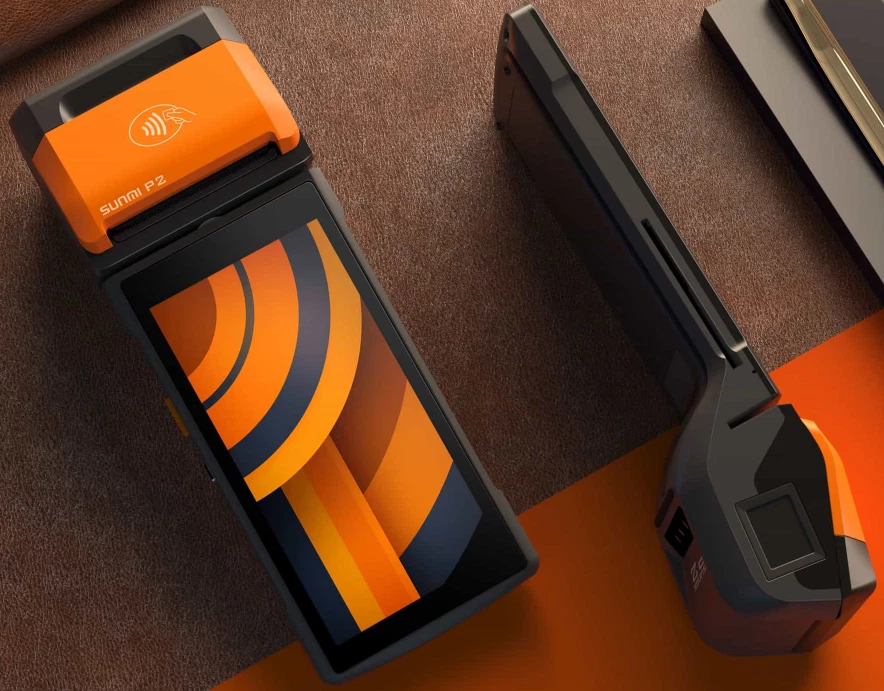 Dispositivo PDA Sunmi P-2 para vendas de rifas